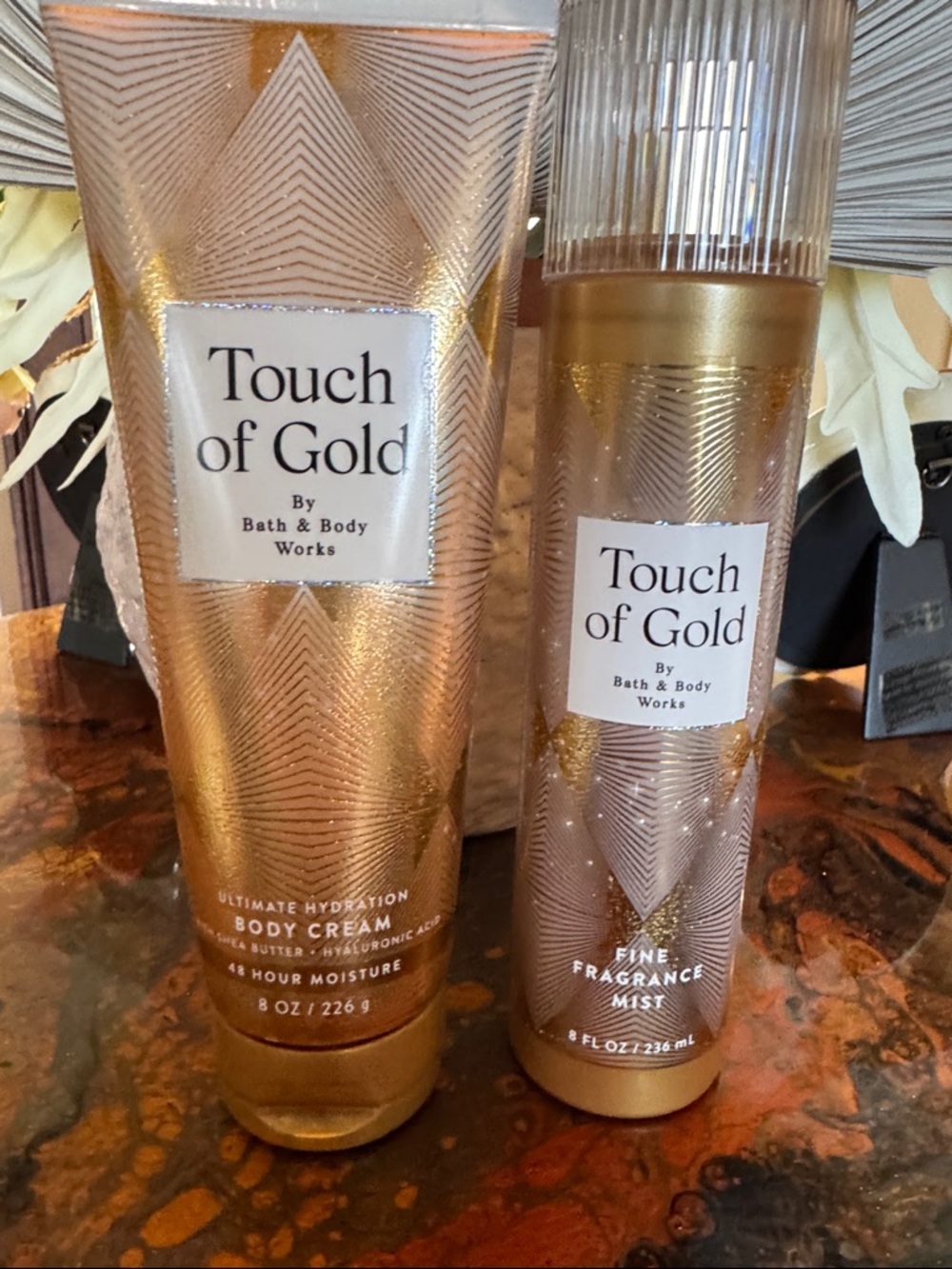 Bath & Body Works Touch of Gold Body Cream & Fine Fragrance Mist